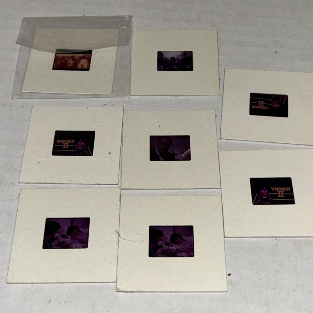 Rocky II 1979 Film Still Transparency Slide Lot Of‎ 8 C4